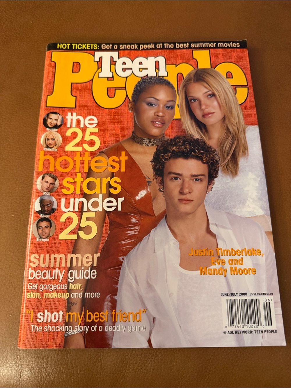 Teen People June/July 2000 Cover Timberlake Eve Mandy Moore